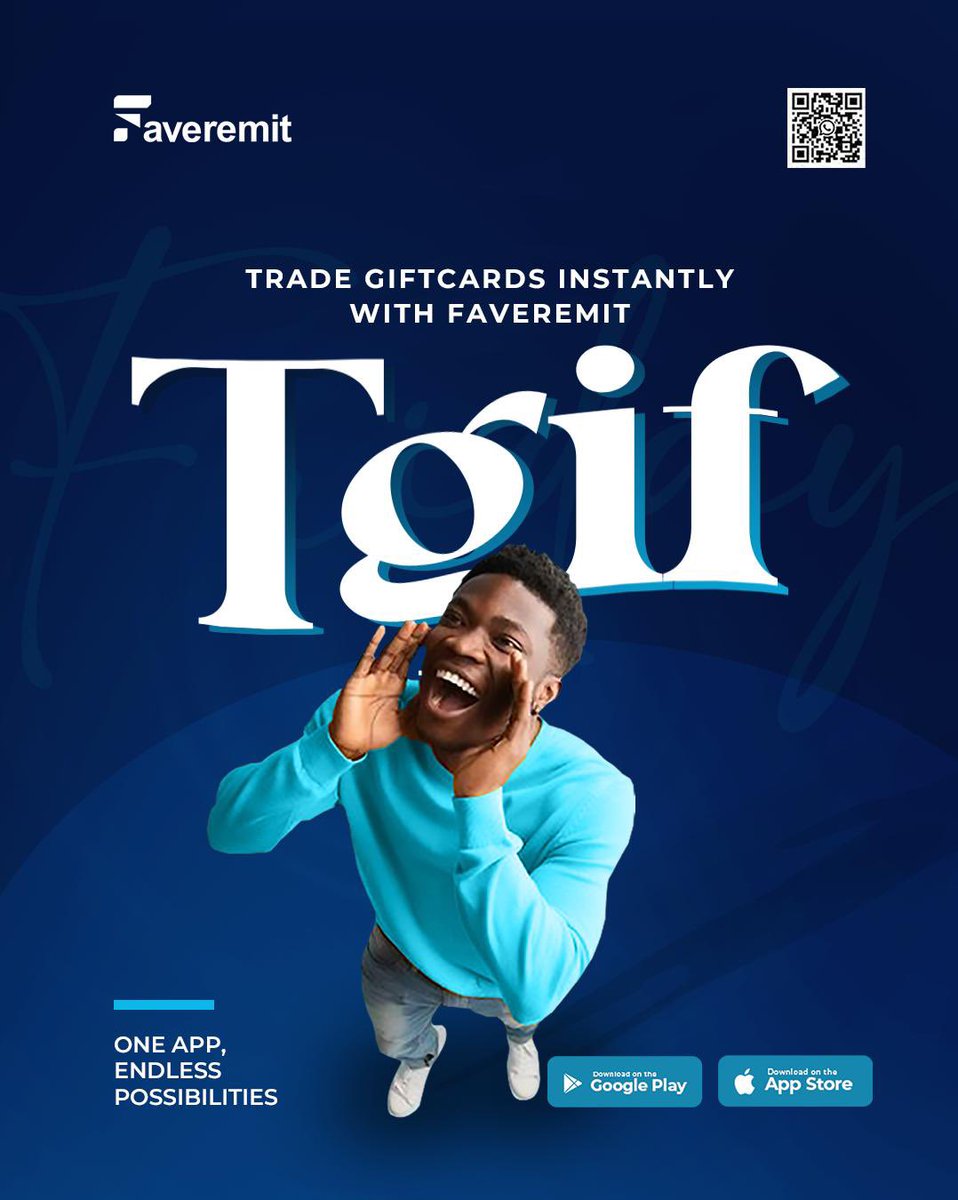 faveremit's tweet image. 🎉 TGIF just got a new meaning:
Trade Giftcards Instantly with Faveremit.
No delays. No drama. Just fast, good rates, secure swaps — anytime, anywhere.

💙 One app. Endless possibilities.
#Faveremit #TGIF #GiftcardSwap #SmartMoneyMoves