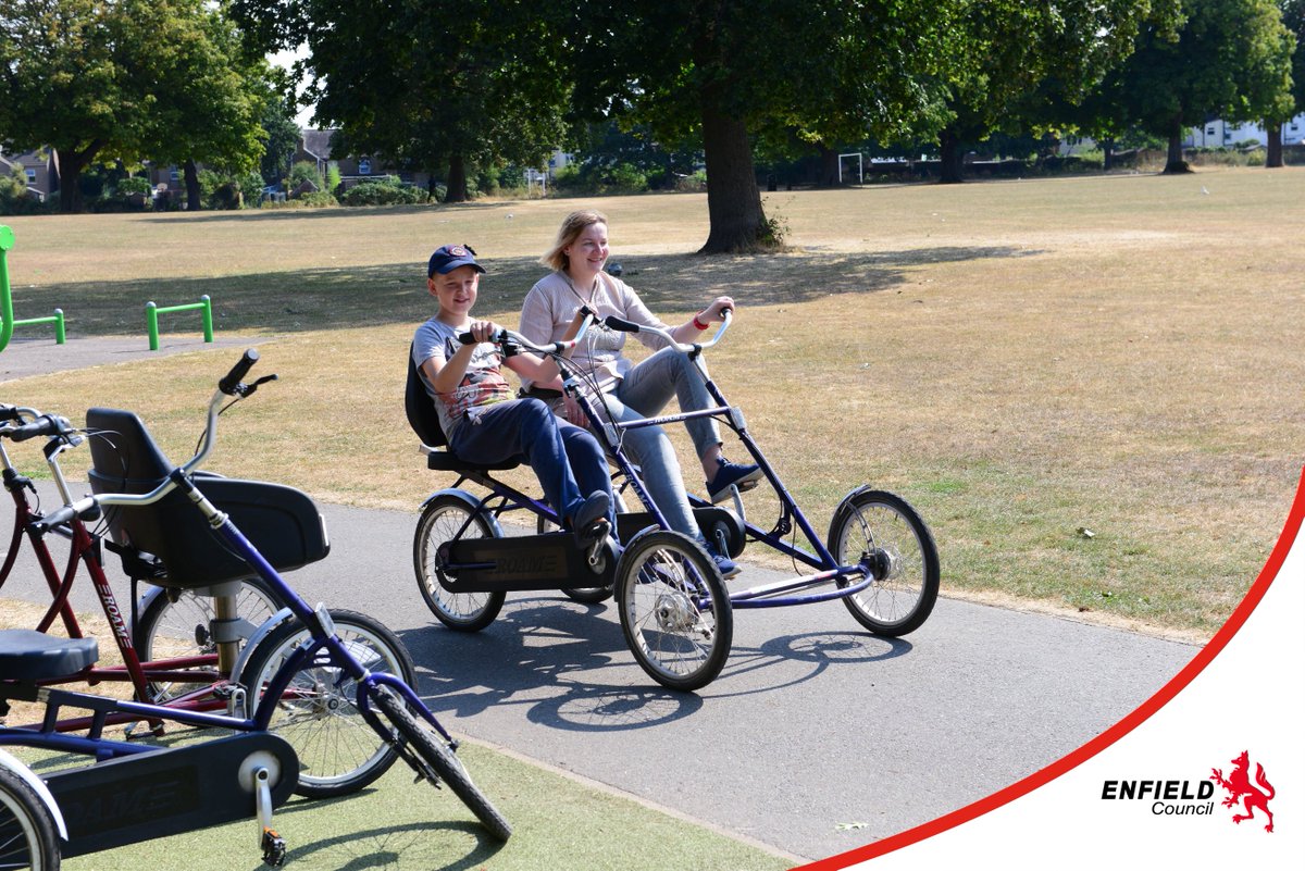 JourneysPlaces's tweet image. Join us at @EnfieldCouncil's All Ability Cycling Hub, where everyone is welcome! Our sessions run year-round every Monday from 10am to 3pm at Bush Hill Park and on Friday’s during the summer.
Find out more here: journeysandplaces.enfield.gov.uk/get-going/all-…