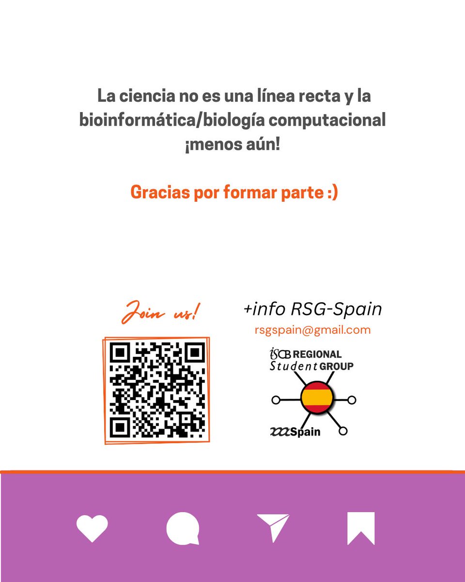 RSGSpain's tweet image. ⚠️ ¡AMPLIAMOS FECHA LÍMITE DE ABSTRACTS! ⚠️
¿Aún no enviaste tu trabajo? ¡No te preocupes! Tienes una semana más para hacerlo.
🡆 Nueva fecha límite: 𝟏𝟖 𝐝𝐞 𝐣𝐮𝐥𝐢𝐨 (incluido)
¡Nos vemos en octubre!
#JBI2025 #XStudentSymposium #RSGSpain ISCBSC #Bioinformatics