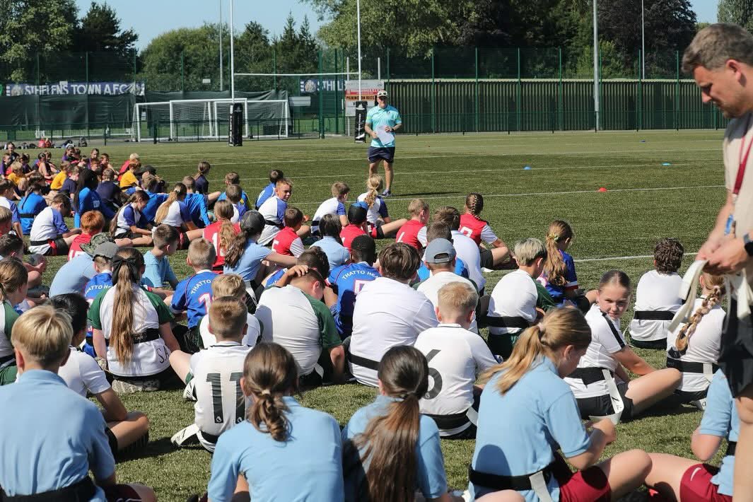CommunitySaints's tweet image. ☀️ A great start to our Whittle Cup for 2025!
The sun is shining as our St Helens school enjoy a day of tag rugby fun!
#Saintsandproud