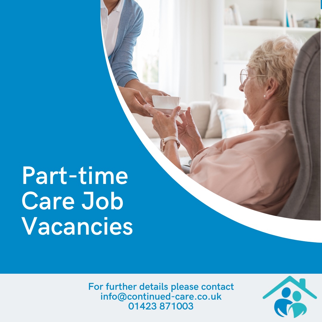 ✨ PART-TIME CARE JOB VACANCIES ✨

If you are a student looking for work during your college or university holidays or part-time work alongside your studies, please contact us at info@continued-care.co.uk or 01423 871003.

continued-care.co.uk/careers/

#jobs #vacancies #carers