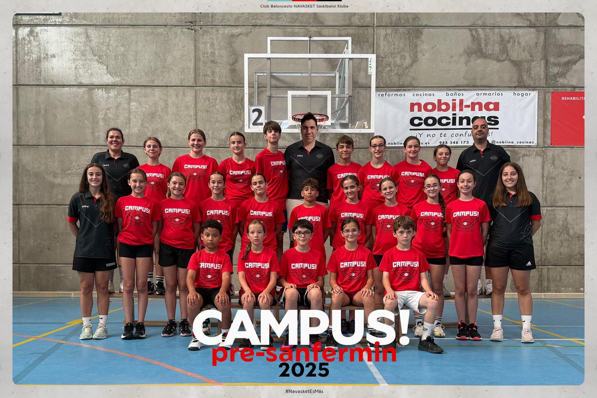 🏀🔻 #CampusNVT | PreSanFermin 2025 (edición IX)
𝟐𝟔 𝐜𝐚𝐦𝐩𝐞𝐫𝐬 𝐞𝐧 𝐞𝐥 𝐂𝐚𝐦𝐩𝐮𝐬 𝐍𝐚𝐯𝐚𝐬𝐤𝐞𝐭 𝐏𝐫𝐞𝐒𝐚𝐧𝐟𝐞𝐫𝐦𝐢𝐧 𝟐𝟎𝟐𝟓

La mejor forma de prepararnos para decir… ¡¡Viva San Fermín!! Gora San Fermin!! 🔻

👉: navasket.com/es/2025/07/09/…

#NavasketEsMás #NVT