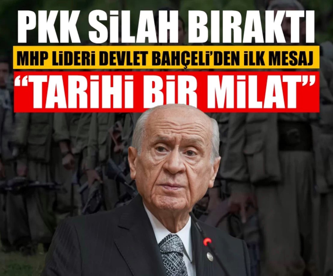 MHP Lideri Devlet Bahçeli’den tarihi anlara tarihi mesaj: Yüreklere su serpen gelişmeler bir milattır

turkgun.com/gundem/mhp-lid…
