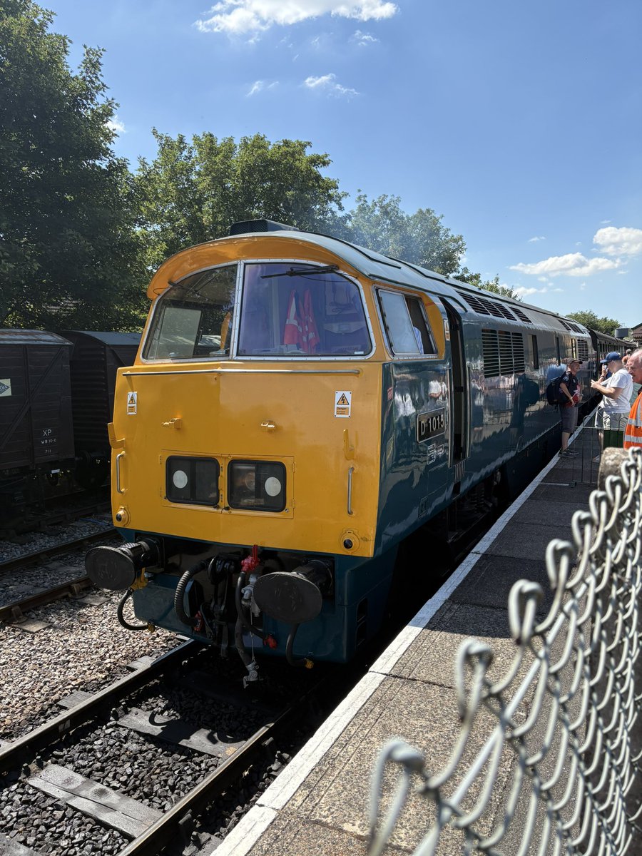 Whilst down at Alton, a visitor on the Watercress Line: D1015 “Western Champion”.