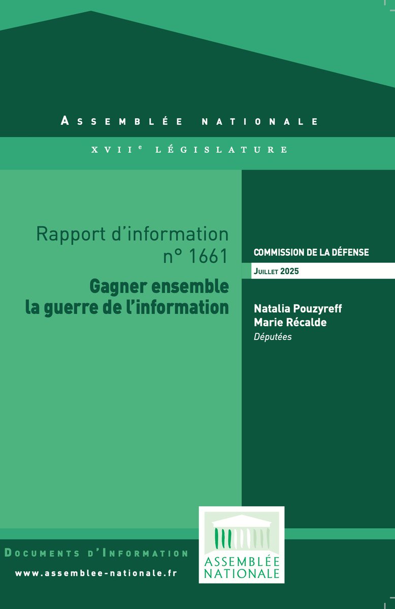 AN_Defense's tweet image. 📗 Le rapport de @npouzyreff78 et de Marie Récalde sur l'opérationnalisation de la nouvelle fonction stratégique "#influence" est en ligne 👉 assnat.fr/aa2F8E.
#Défense #DirectAN