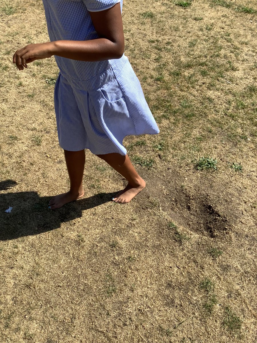ChadPrimary's tweet image. Year 5 went outside to experience our grounds using all of our senses - sight, hearing, smell and touch.