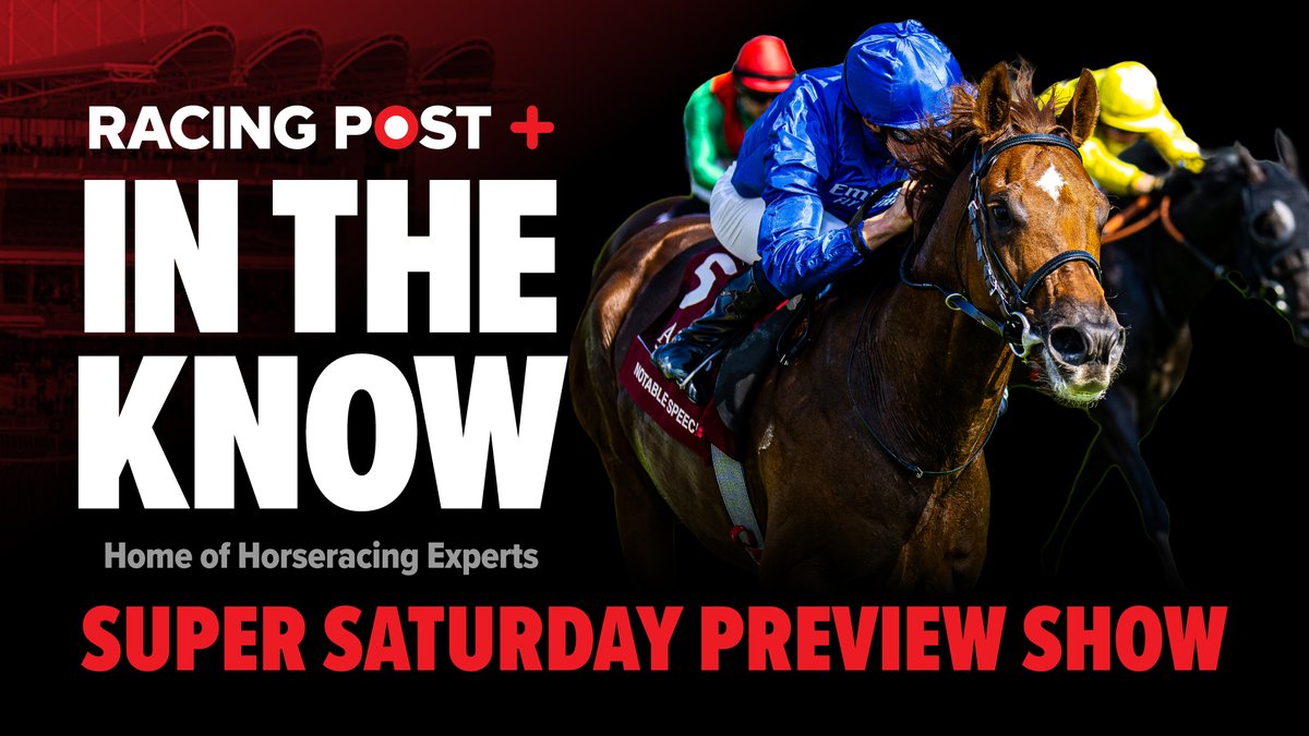 Racing Post (@racingpost) on Twitter photo 🚨 DON'T MISS IN THE KNOW TONIGHT! 🚨
Join <a href="/ItsRossBrierley/">Ross Brierley</a>, Tom Segal and Paul Kealy as they preview day three of Newmarket's July Festival
📺 Watch live at 6pm: youtube.com/live/43eEkL8-I…
18+ #GambleAware 🚨 DON'T MISS IN THE KNOW TONIGHT! 🚨
Join <a href="/ItsRossBrierley/">Ross Brierley</a>, Tom Segal and Paul Kealy as they preview day three of Newmarket's July Festival
📺 Watch live at 6pm: youtube.com/live/43eEkL8-I…
18+ #GambleAware