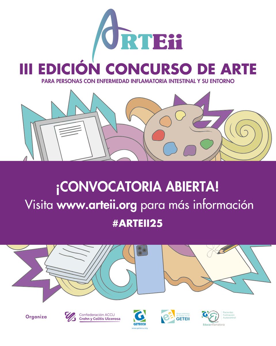 💜Porque, a veces, lo que más necesitamos son palabras que abracen

📢 La convocatoria 2025 de ARTEii ya está abierta

 Envía tu obra en 👉 arteii.org