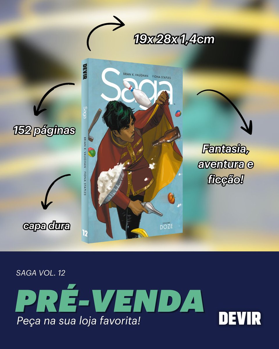 Saga Vol. 12 já está em pré-venda!

Alana assume um novo papel perigoso, seus filhos fazem escolhas que podem mudar tudo, e o equilíbrio da galáxia começa a ruir... Prepare-se para mais uma reviravolta épica no universo criado por Brian K. Vaughan e Fiona Staples!

#SagaHQ #Devir