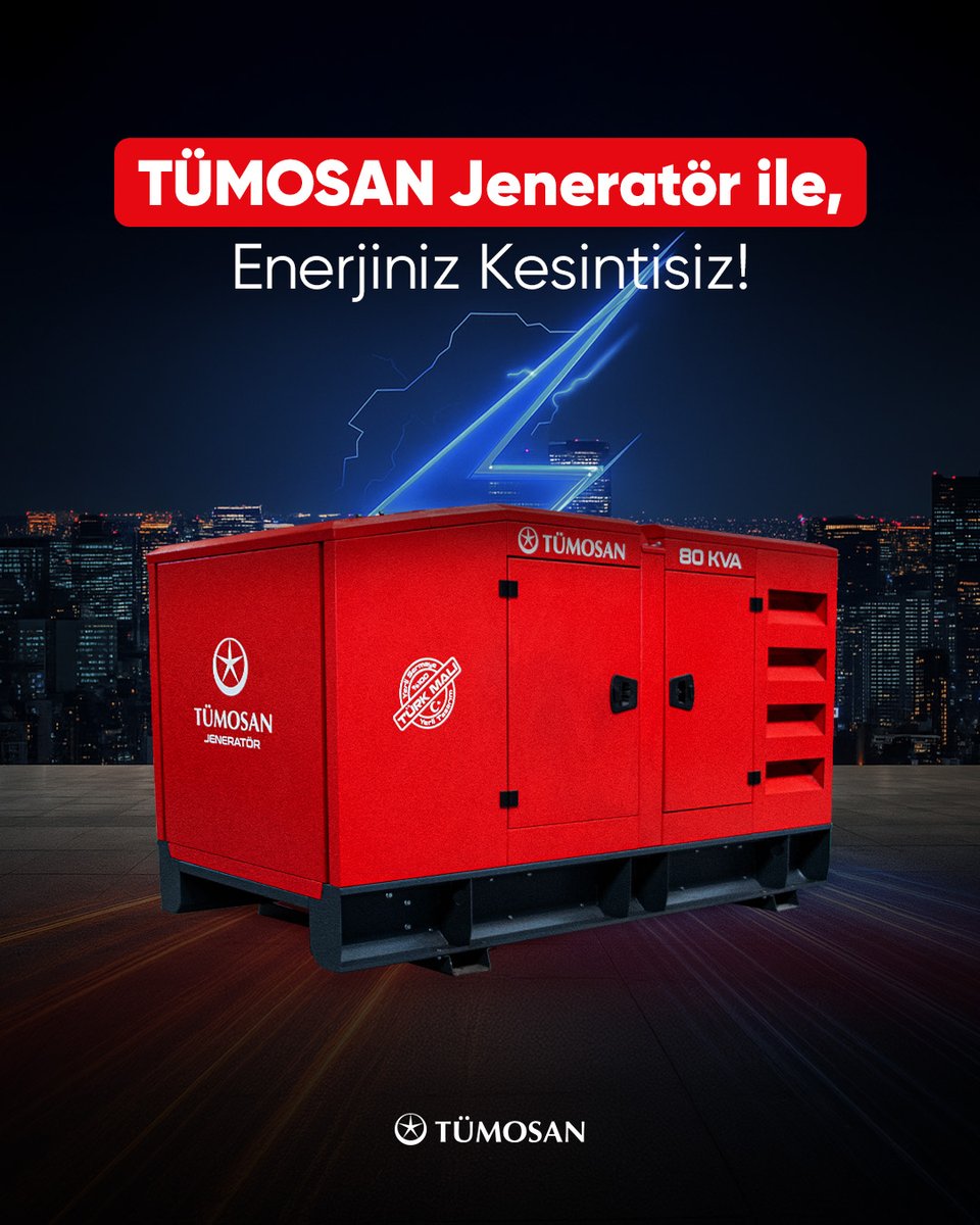 Tumosan's tweet image. Gücünü yerli mühendislikten alan TÜMOSAN jeneratörler ile enerjiniz kesintisiz!

3 ve 4 silindirli, 48’den 115 beygire kadar yerli motor seçenekleriyle yüksek verimlilik, düşük yakıt tüketimi ve güvenilir performans sunuyoruz. ⚙️💪
#TÜMOSAN #Jeneratör #YerliGüç