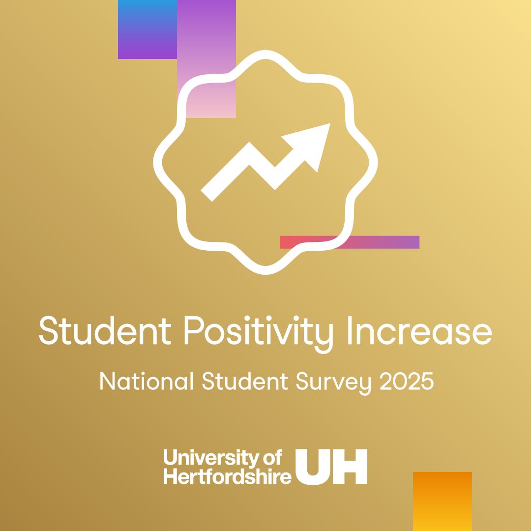 UniofHerts's tweet image. 📢 National Student Survey 2025 results are in – and Herts is on the rise!

We’re proud to share that overall student positivity at Herts has increased to 85%, outperforming the sector average of 83.6% and improving by 2% from last year. 🙌  

Learn more: bit.ly/4kwq9Tq