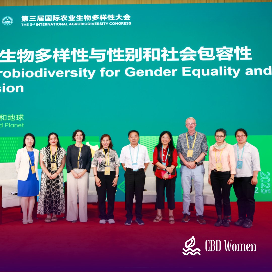 cbd_wc's tweet image. 📝New Blog: Advancing Gender Equality and Social Inclusion at the 3rd International Agrobiodiversity Congress?
The #CBDWomensCaucus highlighted gender justice & social inclusion in seed governance, food sovereignty & biodiversity. 🌾
🔗 Read more: shorturl.at/EG3Hu