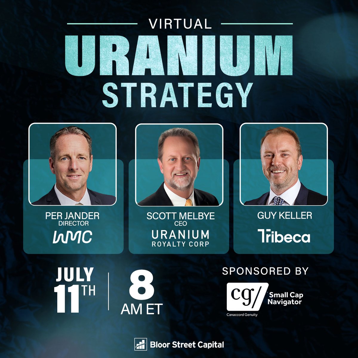 BloorStreetCap's tweet image. If you are looking to learn about the many benefits of nuclear energy and the fuel that creates it, #uranium, join us for our Uranium Strategy Session. Register bit.ly/4lEfRS7