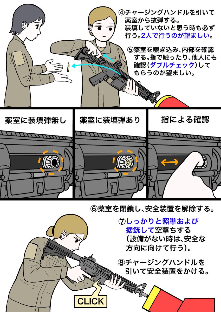 銃を安全にする方法 