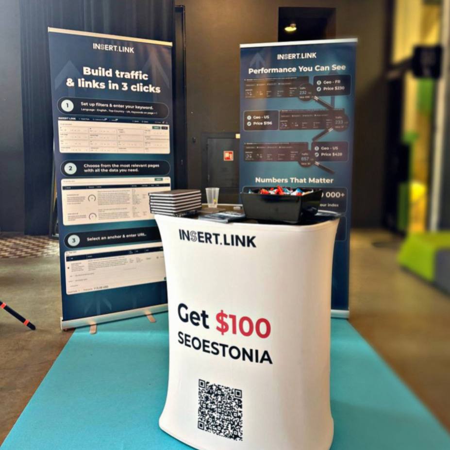 🔥 We’re already at the #SEOEstonia conference! Come by the INSER.LINK booth. 

Let’s talk traffic pages for link insertions/guest posting, how to rank in ChatGPT and Gemini, and what actually works in SEO in 2025.

🤝 No fluff - just real strategies you can use with