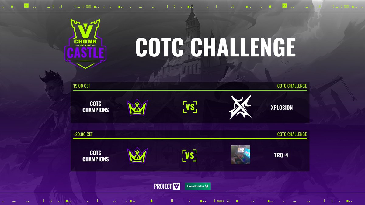 Heute Abend geht's in Runde 2 der COTC Challenge, mit bis zu 1.000 € on the line! 💸

Um 19 Uhr macht <a href="/XplosionEU/">Xplosion</a> den Anfang, danach kann <a href="/TRQ_mix/">trq+4</a> nachziehen. 🔥