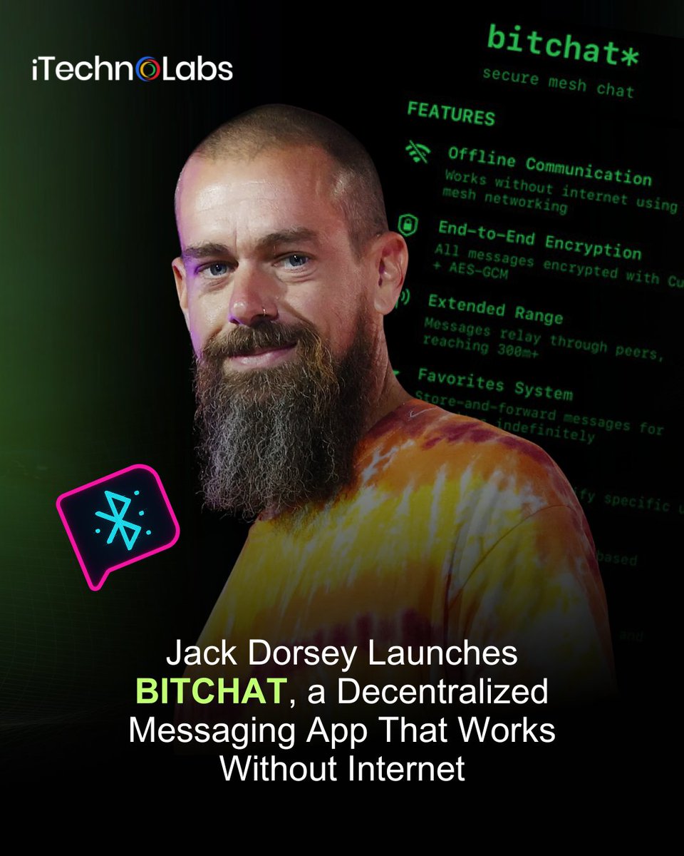Messaging without the internet? It’s here.

Jack Dorsey just launched Bitchat — a messaging app that works without SIM, Wi-Fi, or internet.

Built for remote areas, emergencies, and total privacy — it’s the future of connection.

#bitchat #jackdorsey #offlinemessaging #technews
