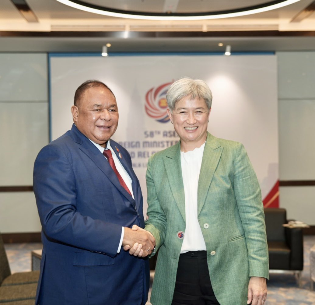 Australia is Timor-Leste’s largest development partner, and we are proud to support Timor-Leste’s ASEAN accession. At the ASEAN Foreign Ministers’ Meeting in Malaysia, I told my counterpart Bendito Freitas that we’ll continue to support Timor-Leste’s economic resilience.