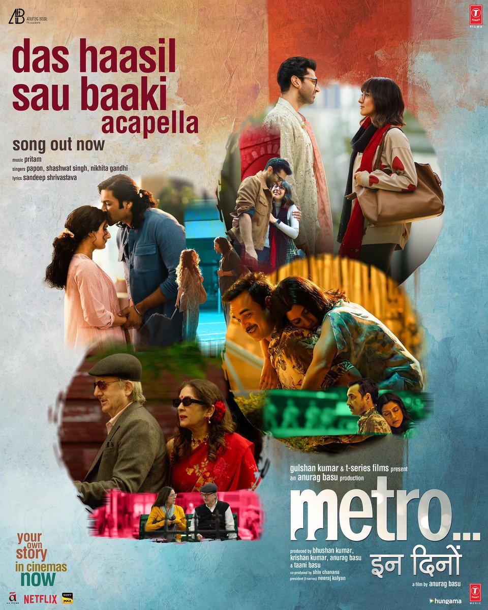 Pritam (@ipritamofficial) on Twitter photo #DasHaasilSauBaaki song out now! ❤️
Catch your own story in cinemas now!
#MetroInDino
bit.ly/DasHaasilSauBa…
#AdityaRoyKapur <a href="/SaraAliKhan/">Sara Ali Khan</a> <a href="/AnupamPKher/">Anupam Kher</a> <a href="/Neenagupta001/">Neena Gupta</a> <a href="/TripathiiPankaj/">पंकज त्रिपाठी</a> <a href="/konkonas/">Konkona Sensharma</a> <a href="/alifazal9/">Ali Fazal M / میر علی فضل / अली</a> <a href="/fattysanashaikh/">fatima sana shaikh</a> <a href="/basuanurag/">anurag basu</a> <a href="/shreyaghoshal/">Shreya Ghoshal</a> #AmitabhBhattacharya #DasHaasilSauBaaki song out now! ❤️
Catch your own story in cinemas now!
#MetroInDino
bit.ly/DasHaasilSauBa…
#AdityaRoyKapur <a href="/SaraAliKhan/">Sara Ali Khan</a> <a href="/AnupamPKher/">Anupam Kher</a> <a href="/Neenagupta001/">Neena Gupta</a> <a href="/TripathiiPankaj/">पंकज त्रिपाठी</a> <a href="/konkonas/">Konkona Sensharma</a> <a href="/alifazal9/">Ali Fazal M / میر علی فضل / अली</a> <a href="/fattysanashaikh/">fatima sana shaikh</a> <a href="/basuanurag/">anurag basu</a> <a href="/shreyaghoshal/">Shreya Ghoshal</a> #AmitabhBhattacharya