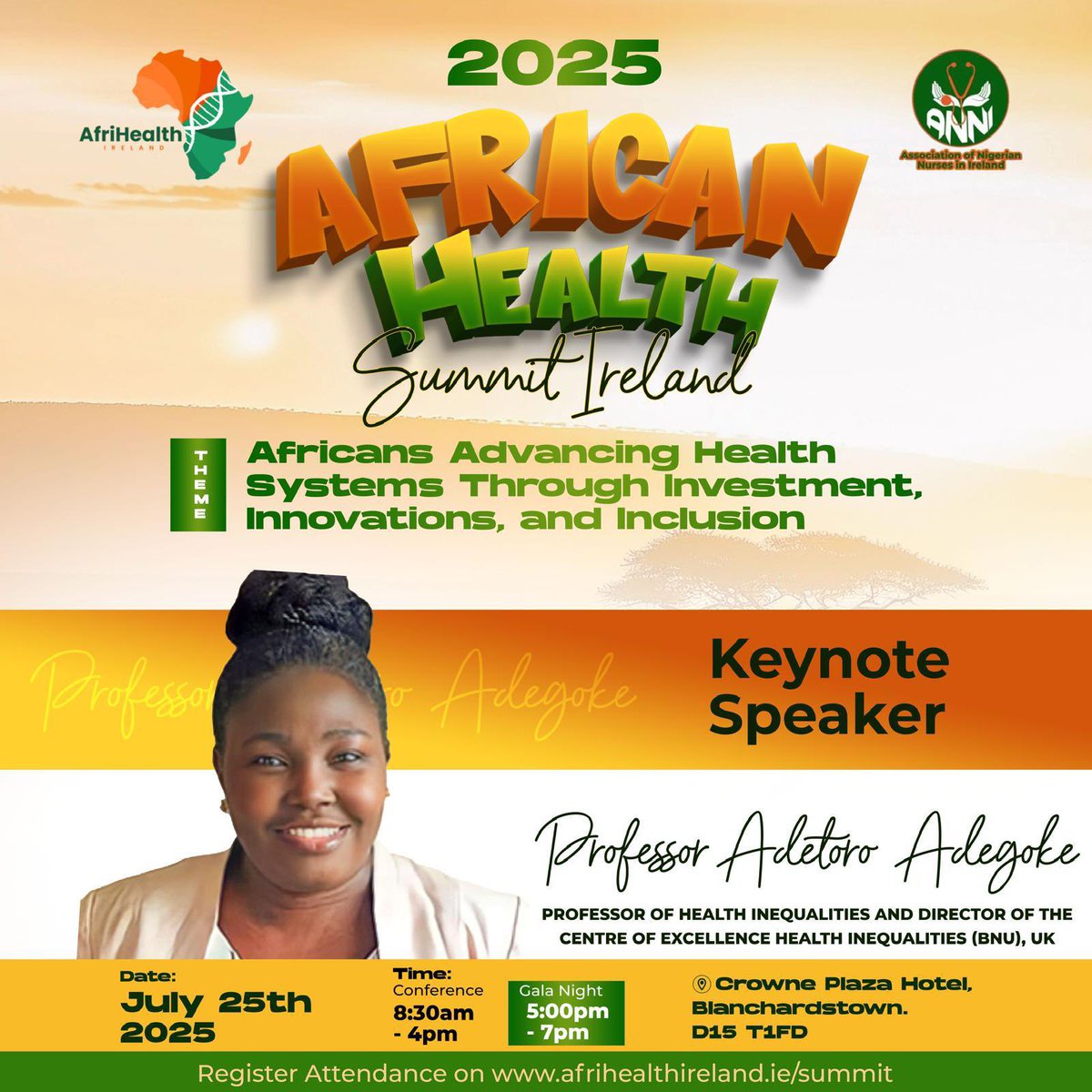 Association of Nigerian Nurses in Ireland (@anni_nurse) on Twitter photo We are honored to welcome @ProfAdetoro to the African Health Summit Ireland 2025!
<a href="/AfriHealthIre/">African Health Summit Ireland</a>
✨ Prepare to be inspired, challenged, and equipped to make a difference.
Register here afrihealthireland.ie/summit/ We are honored to welcome @ProfAdetoro to the African Health Summit Ireland 2025!
<a href="/AfriHealthIre/">African Health Summit Ireland</a>
✨ Prepare to be inspired, challenged, and equipped to make a difference.
Register here afrihealthireland.ie/summit/