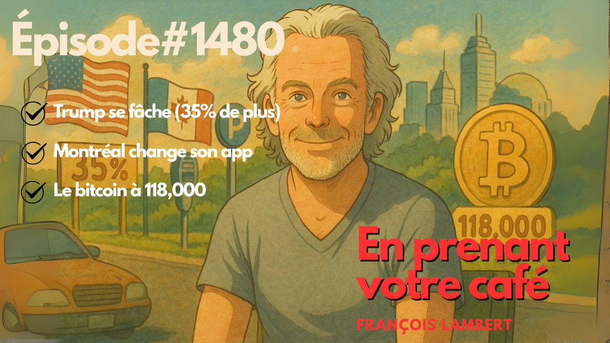 frank_sbr's tweet image. 🎙️🟣 Épisode #1480 : Trump impose 35%, Stationnement de Montréal, Bitcoin à 118,000
🎧📡 L’épisode du jour est ici : youtu.be/x1yBynhGe_Q
📰🗞️ Actualités
🛃💲 Trump récidive avec des tarifs de 35%
🐝🏙️ Une attaque d’abeilles en pleine ville
🏆🥇 Le…