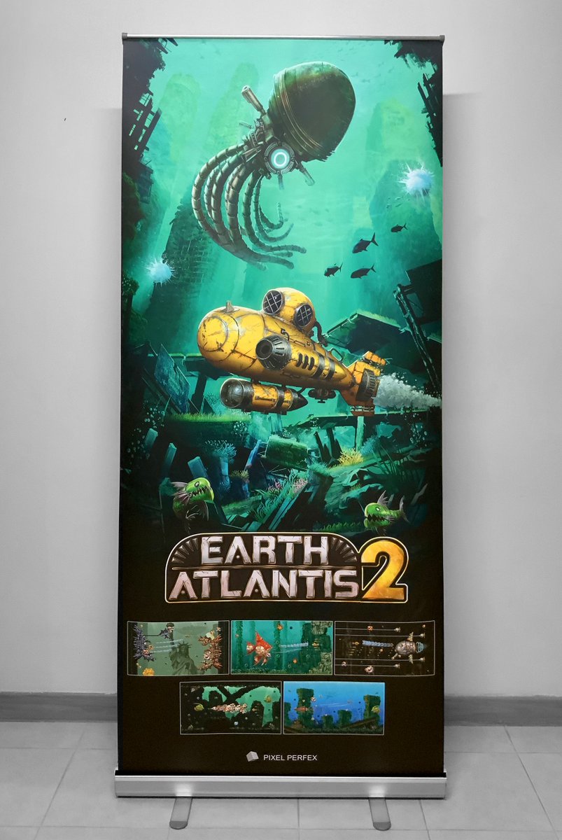 PixelPerfex's tweet image. Prepping for #BitSummit13th (July 18-20) with roll-up banners & exclusive postcards! Thrilled to demo Earth Atlantis 2! Venus Viper will be there too.
#EarthAtlantis2 Steam page + Wishlist may go live next week.
#BitSummit #IndieGames #Shmups #STG #PixelArt #shmup #ドット絵