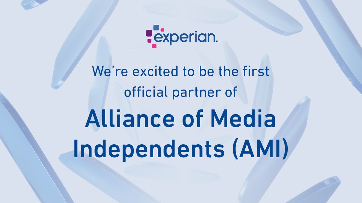 Experian Marketing (@experianmkt_uk) on Twitter photo Proud to be the first official partner of <a href="/allagencies/">Alliance of Independent Agencies</a> - empowering UK independent #media agencies with data-driven solutions, insights & innovation.
🔗 Read more: bit.ly/44jd0af
#MediaAgencies #Data Proud to be the first official partner of <a href="/allagencies/">Alliance of Independent Agencies</a> - empowering UK independent #media agencies with data-driven solutions, insights & innovation.
🔗 Read more: bit.ly/44jd0af
#MediaAgencies #Data