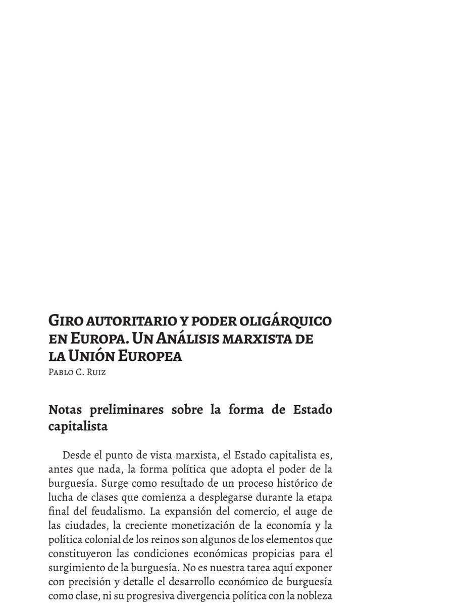 marxxxi's tweet image. "La UE es un aparato institucional anti-democrático, (...) con una estructura política autoritaria y regresiva en materia de derechos económicos y políticos"
✍🏼 Un análisis marxista de la UE (@PaC181)
cdn.shopify.com/s/files/1/0956…