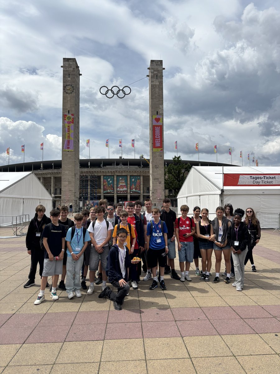 Our students visited Berlin’s Olympic Stadium; a powerful lesson in history and architecture. From the 1936 Olympics under Nazi rule to modern-day events, the stadium tells a story far beyond sports. #HistoryTrip #Berlin #Olympiastadion