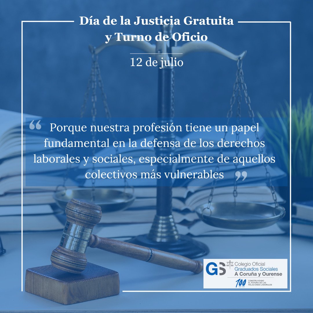 En el Día de la Justicia Gratuita, desde el Consejo General defendemos un principio esencial: el acceso igualitario a la justicia.
La justicia es un derecho, no un lujo.
#JusticiaGratuita