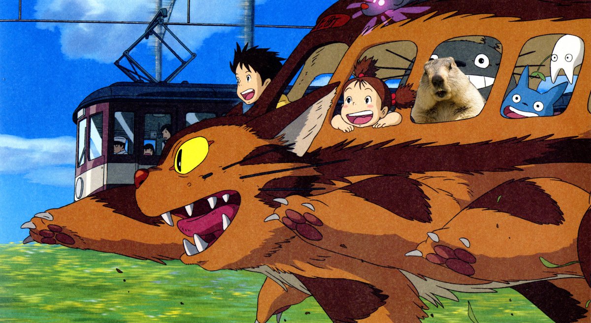 GroundhogMunch's tweet image. マーモットと「トトロ」の仲間たち

The marmot and the friends from Totoro