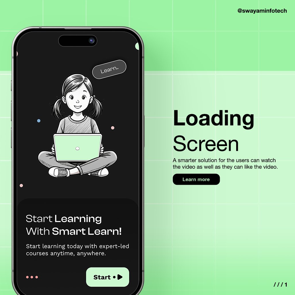 swayaminfotech's tweet image. Explore the power of online learning with our e-learning app💻. Introducing the Smart Learn Video Application🎥an innovative e-learning platform 🌐
.
🌐Visit: swayaminfotech.com/smart-learn-vi… 
.
#elearningappdevelopment #elearningvideoapp #smartlearnapp #smartphone #swayaminfotech