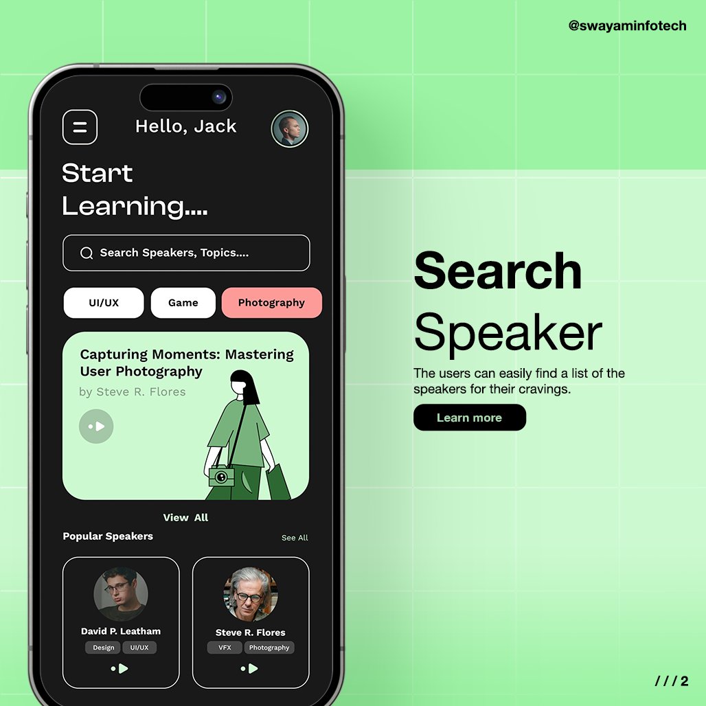 swayaminfotech's tweet image. Explore the power of online learning with our e-learning app💻. Introducing the Smart Learn Video Application🎥an innovative e-learning platform 🌐
.
🌐Visit: swayaminfotech.com/smart-learn-vi… 
.
#elearningappdevelopment #elearningvideoapp #smartlearnapp #smartphone #swayaminfotech