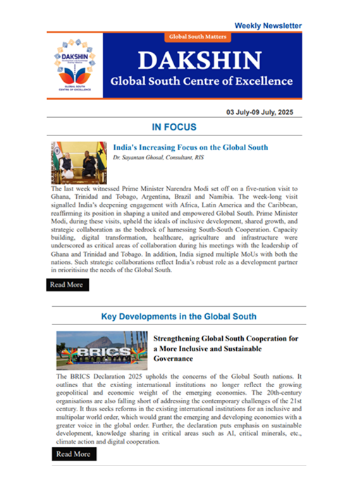 Dakshin – Global South Centre of Excellence (@dakshinnews) on Twitter photo 📢 DAKSHIN’s Weekly Newsletter is now out!
Catch the latest updates, insights, and developments shaping the #GlobalSouth this week.
📰 Read now: dakshin.org.in/uploads/public…
📚 Explore past issues: dakshin.org.in/publications/d…
<a href="/ramthebestIFS/">RAGHURAM S</a>
#SouthSouthCooperation 📢 DAKSHIN’s Weekly Newsletter is now out!
Catch the latest updates, insights, and developments shaping the #GlobalSouth this week.
📰 Read now: dakshin.org.in/uploads/public…
📚 Explore past issues: dakshin.org.in/publications/d…
<a href="/ramthebestIFS/">RAGHURAM S</a>
#SouthSouthCooperation