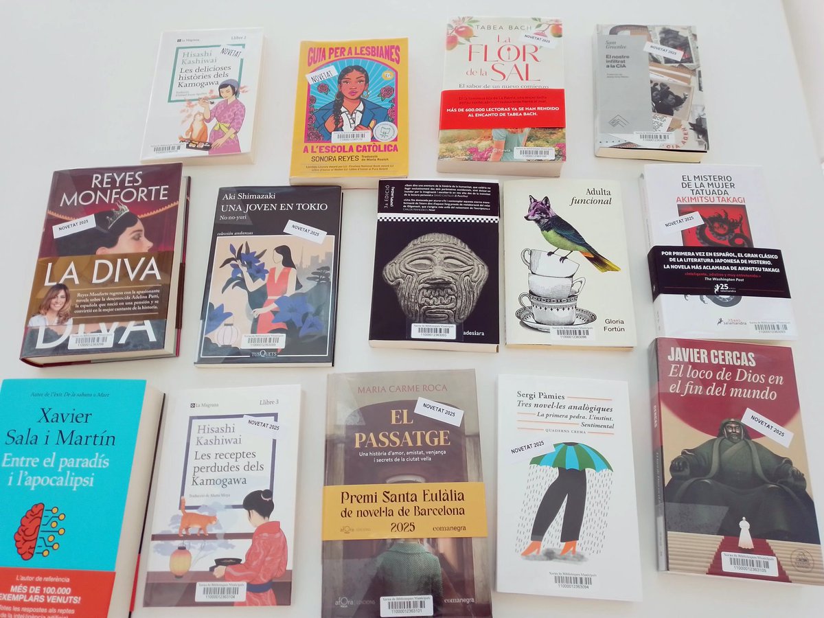 bnavarclessv's tweet image. Us deixem una petita mostra de novetats variades, gràcies a la subvenció OSIC 📚
Literatura de tota mena i per a tots els gustos. 
Passeu a triar i remenar!  @ajnavarcles @bibliotequesXBM @bibliotequescat #OSICNavarcles