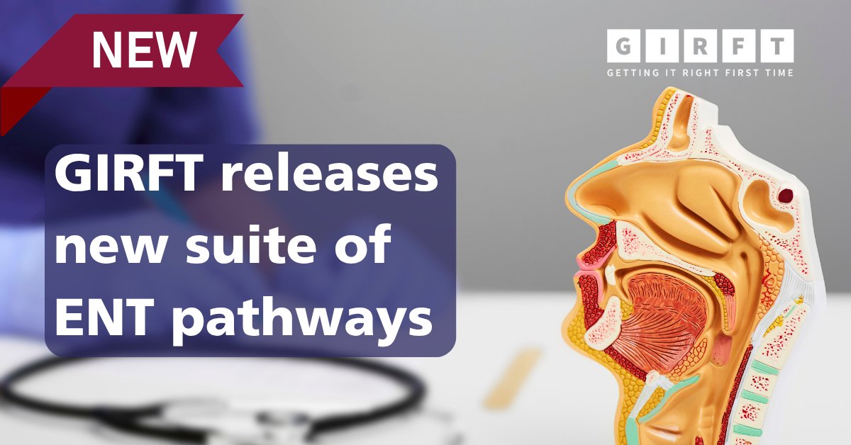NHSGIRFT's tweet image. 🆕New & updated #ENT pathways!
In collaboration with @ENT_UK & other specialists, GIRFT has released 11 new/refreshed pathways to support #NHS ENT teams, enhancing care from referral to discharge.
Read more/download here: ow.ly/lGpw50WkjYA 🌟
@britdaysurgery @BAPOrl