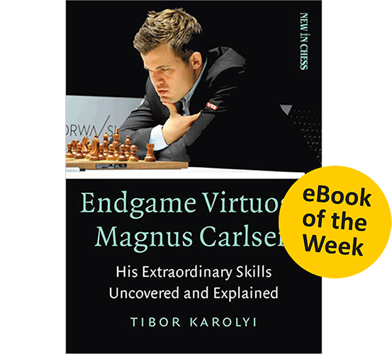 NewInChess's tweet image. eBook of the Week: Endgame Virtuoso Magnus Carlsen
Appreciate Magnus’ endgame magic and show you how to become a better endgame player yourself.
Available for the next seven days for only €9.99!
newinchess.com/endgame-virtuo…