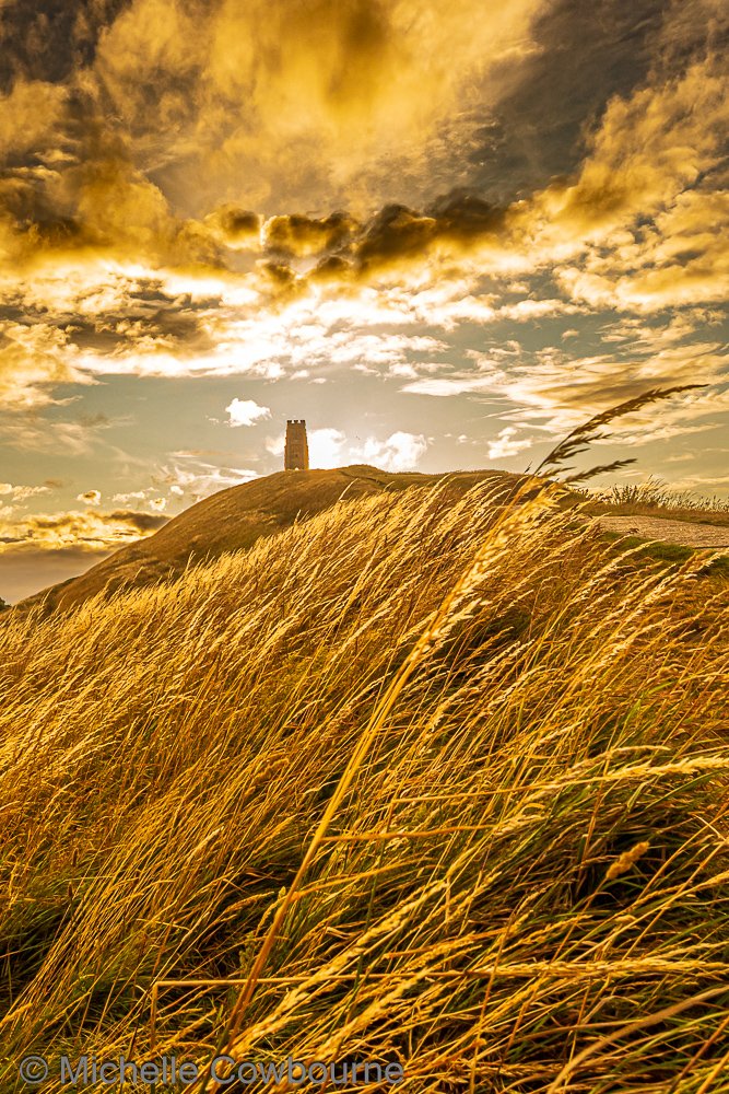 The grass is so dry on Glastonbury Tor at the moment. I don't think I have seen it so parched for a long time.
