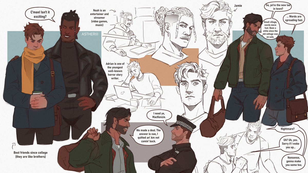 astheriii's tweet image. here are some of my #ocs 🥺🤲