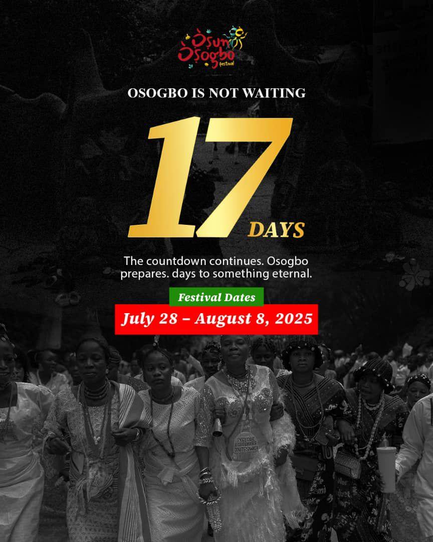 SarafaNgr's tweet image. Countdown to #OsunOsogbo2025