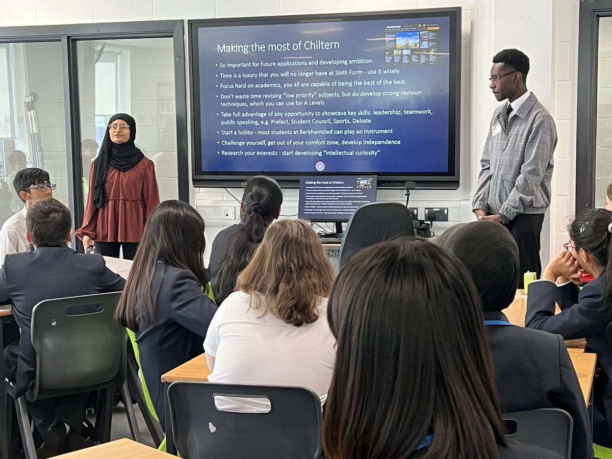 ChilternMMA's tweet image. For our final MMA breakfast of the year, we welcomed back our incredible alumni Tasbeeha and Blessing!

They spoke about navigating life as a more able student at Chiltern Academy and shared their inspiring journeys from Chiltern to Berkhamsted - and now Oxford University! ✨