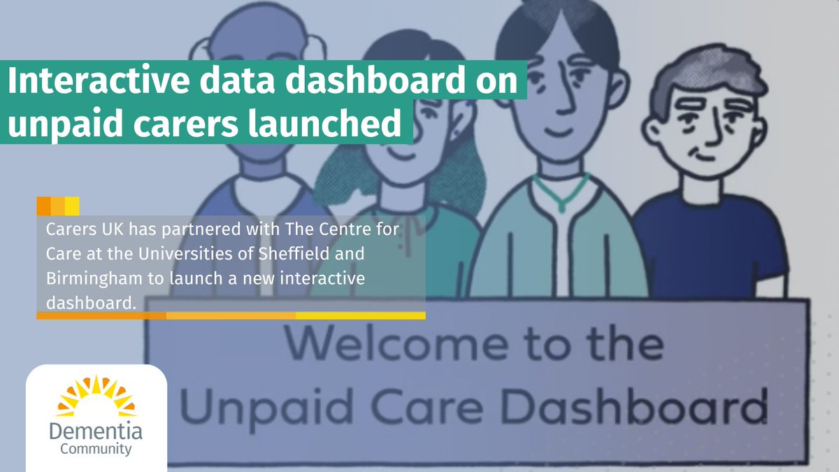 JDementiaCare's tweet image. Carers UK (@CarersUK) has partnered with The Centre for Care at the Universities of Sheffield and Birmingham to launch a new interactive dashboard that is intended to be a one-stop-shop of data on unpaid caring across England and Wales.
Read More: buff.ly/CgJnA3A