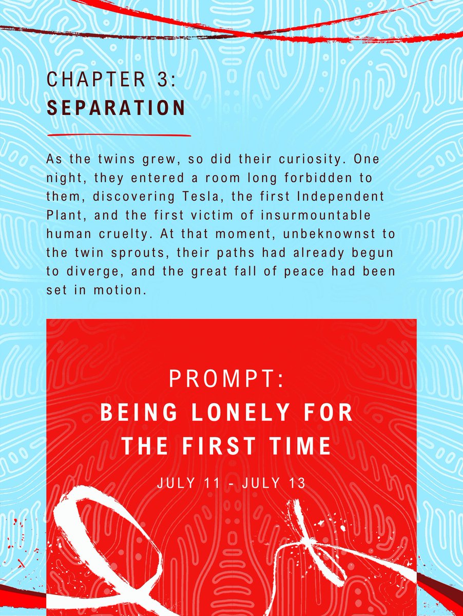 SoulBoundPlants's tweet image. 🌱 Prompt 3 of “Soulbound Plants” is live!
The third prompt is: Being lonely for the first time
Don’t forget to use the event hashtag: #SoulboundPlants