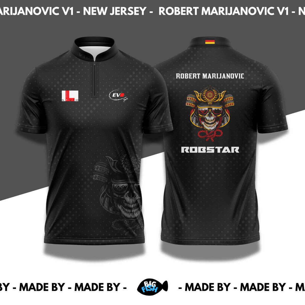 MyDartCoach's tweet image. ⭐ ROBSTAR IS BACK!

Hier seht ihr V1 des neuen Trikots von Robert Marijanovic – entworfen für seine Rückkehr auf den PDC-Circuit bei der Next Gen in Sindelfingen im August.

Für uns bei BigFish ist es eine echte Ehre, seine Trikots gestalten zu dürfen.

#robstar #bigfish