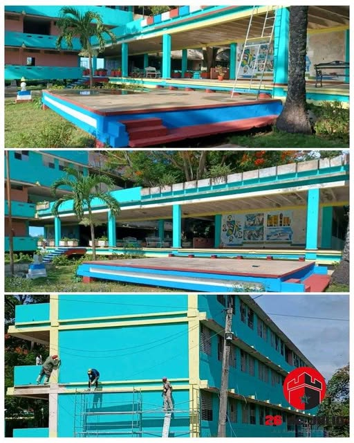 CAvilaRadio10's tweet photo. #CiegoEn26: Los trabajadores de la #EPASE terminaron con éxito las acciones en el Politécnico Ramón Paz Borroto del municipio avileño de Venezuela, con esta obra avanza #CiegodeAvila en las metas propuestas en saludo al 26 de Julio. #LaLuchaNoHaCesado https://t.co/v0Ykue5uYT