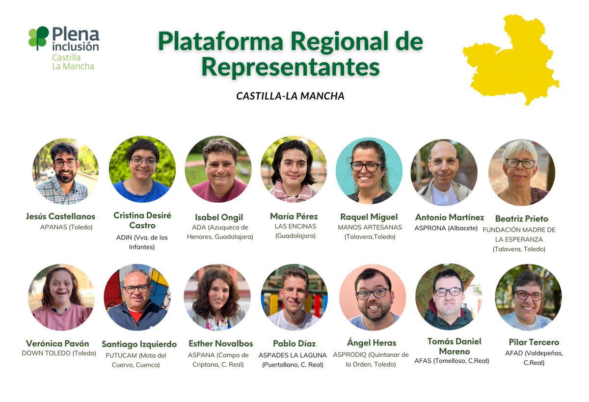 ASPRONA Albacete (@aspronaalbacete) on Twitter photo 🧑👱♀️🧓 Esta gente tan maja forma la Plataforma Regional de <a href="/plenaCLM/">PLENAINCLUSIONCLM</a> para:
✅ Representar a las PCDID.
✅ Defender sus derechos.
✅ Visibilizar sus denuncias.
🍀 Antonio Martínez es el portavoz de ASPRONA en esta plataforma, en la que cada voz y cada opinión cuenta. 🧑👱♀️🧓 Esta gente tan maja forma la Plataforma Regional de <a href="/plenaCLM/">PLENAINCLUSIONCLM</a> para:
✅ Representar a las PCDID.
✅ Defender sus derechos.
✅ Visibilizar sus denuncias.
🍀 Antonio Martínez es el portavoz de ASPRONA en esta plataforma, en la que cada voz y cada opinión cuenta.