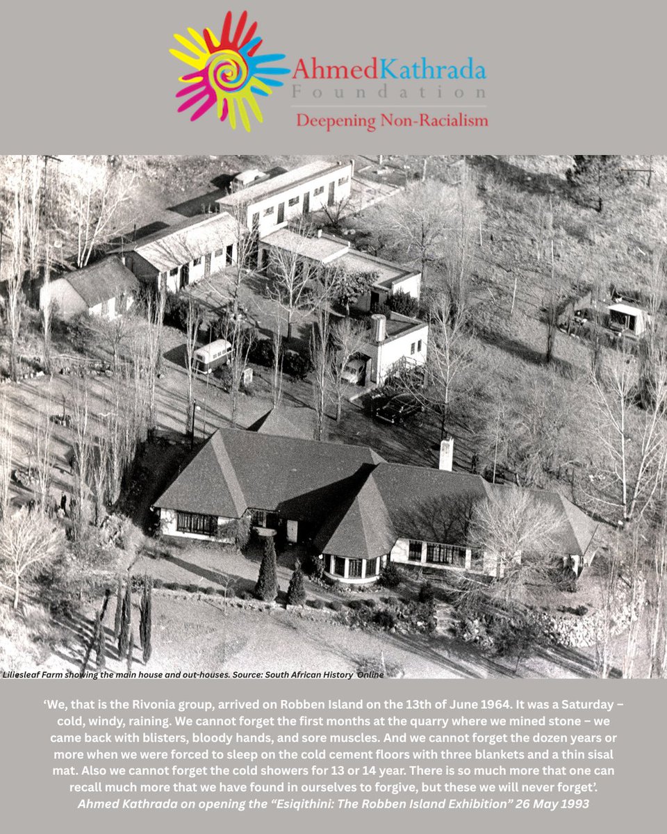 🕯️ Commemorating 11 July 1963: The Rivonia Raid

On this day, apartheid Special Forces raided Liliesleaf Farm in Rivonia. The secret headquarters of the SACP and uMkhonto we Sizwe.

Inside, key leaders including Walter Sisulu, Govan Mbeki, Ahmed Kathrada, and others were