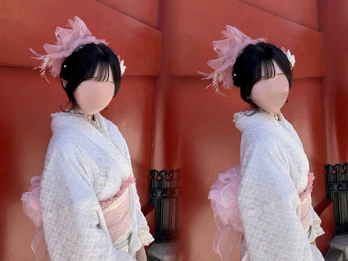 ひさびさに着物 👘🤍