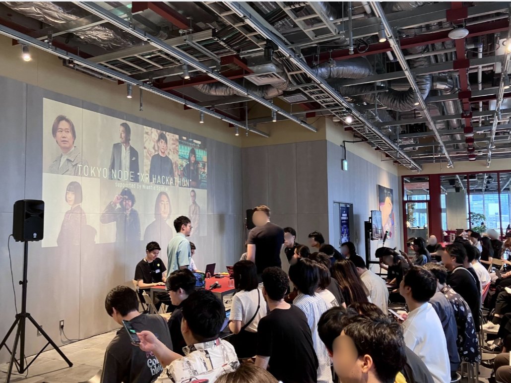 HakutenCorp's tweet image. 本日は、@tokyonodelab 主催、TOKYO NODE“XR HACKATHON”supported by Niantic Spatialの参加者決起集会がありました。
博展のクリエイターが6名、本ハッカソンに個人でエントリーしております。『XR/AIで創造する都市の文化』をテーマに、9月のFinal Pitchに向けて、自由な発想で開発をします。…