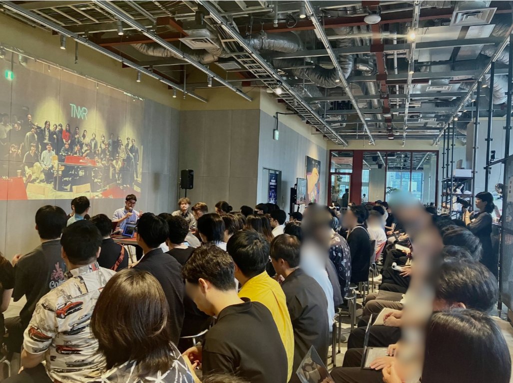 HakutenCorp's tweet image. 本日は、@tokyonodelab 主催、TOKYO NODE“XR HACKATHON”supported by Niantic Spatialの参加者決起集会がありました。
博展のクリエイターが6名、本ハッカソンに個人でエントリーしております。『XR/AIで創造する都市の文化』をテーマに、9月のFinal Pitchに向けて、自由な発想で開発をします。…